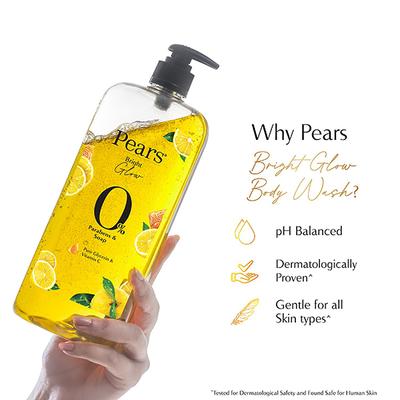 Pears 98% Pure Glycerin Bright Glow Body Wash 750ml - Shower Gels & Body Wash