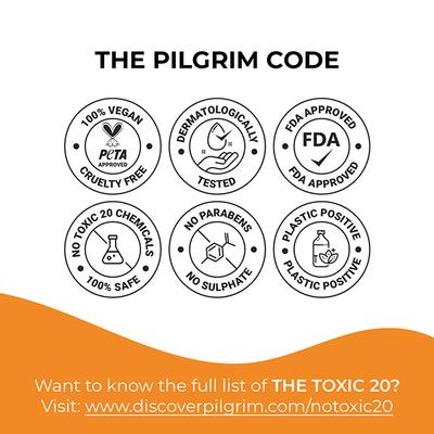 Pilgrim Vitamin C Lip Lightening Care Kit for Exfoliating Dark, Chapped and Pigmented Lips 24 ml - Face Moisturizers