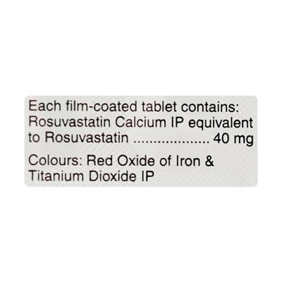 Rosulip 40mg Tablet 10'S - High Cholesterol-Dys