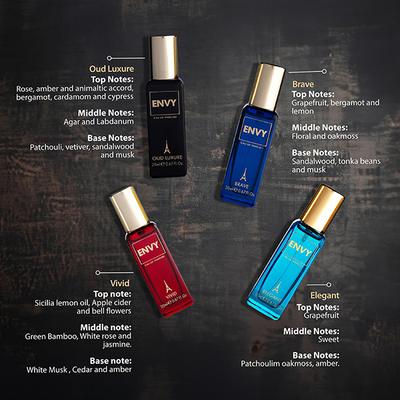 Envy Luxury Gift Set for Men - 20ml each 4's - Men Perfumes (Edt/Edp)