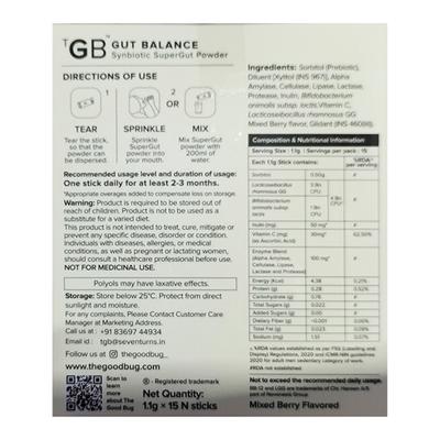 The Good Bug Gut Balance 1.1 g Sachet 15's (N) - Digestive Health