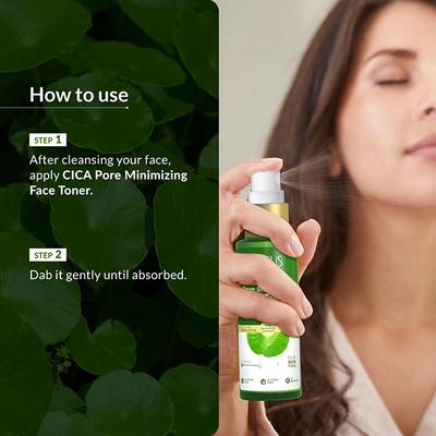 Lotus Botanicals CICA Pore Minimizing Face Toner, Enhances Skin Radiance, For All Skin Types 50 ml - Toners