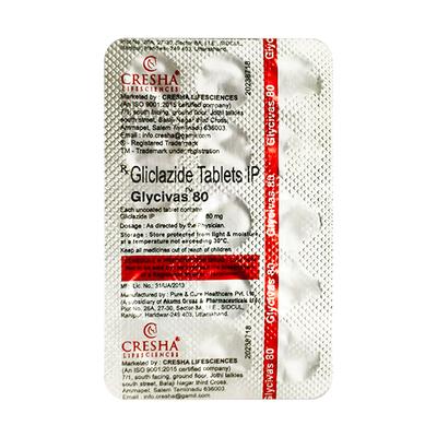 GLYCIVAS 80 Tablet 15's - Diabetes-Ant