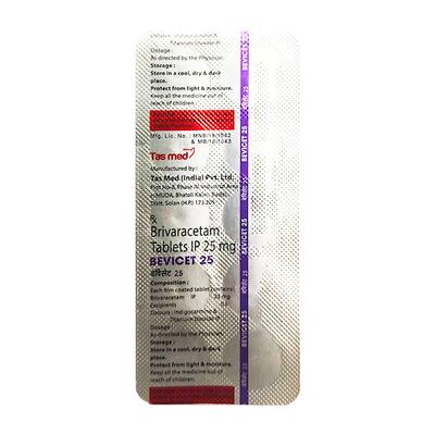 BEVICET 25 Tablet 10's - Epilepsy/Convulsion-Ant
