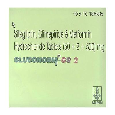 GLUCONORM GS 2 Tablet 10's - Diabetes-Ant