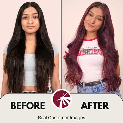 Paradyes Semi-Permanent Ruby Rush Glossy Hair Tint, Enriched with Herbal Extracts Deep-Red 160 gm - Crème