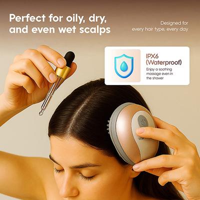 Ikonic Me ZEN Electric Scalp Massager-Pearl White Rosegold 1's - Massagers