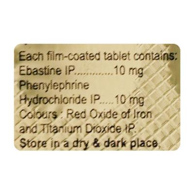 Ebast DC Tablet 10'S - Cough And Cold-Cou