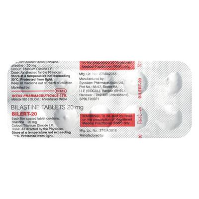 BILERT 20 Tablet 10's - Allergies-Ant