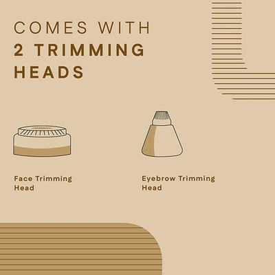 Winston Rechargeable 2 In 1 Face And Eyebrow Trimmer For Women 200 gm - Face & Eyebrow Razors