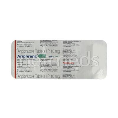 Ariphrenz 10mg Tablet 10'S - Schizophrenia-Aps