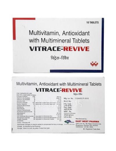 Vitrace Revive Tablet 10'S - Supplements-Vam