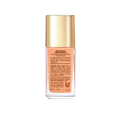 Lakme 9to5 Powerplay Priming Foundation, Built in Primer, SPF 20, Warm Sand, 25 ml - Foundation