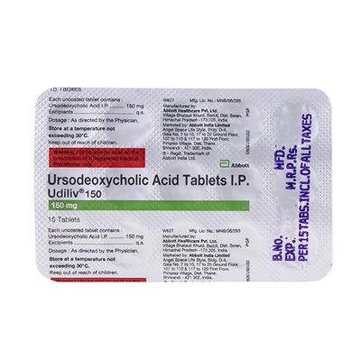 Udiliv 150mg Tablet 15'S - Cholelithiasis/Gall Stones