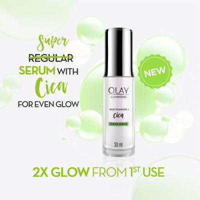 Olay Luminous Niacinamide + Cica Super Serum 30ml - Face Gels
