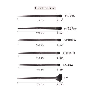 ALLURE Professional Makeup Brush Set with makeup brushes bag (Pack of 10) 1's - Face Brush