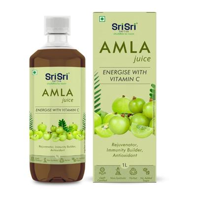 Sri Sri Tattva No Added Sugar Juice - Amla 1000 ml - Ayurvedic Juices