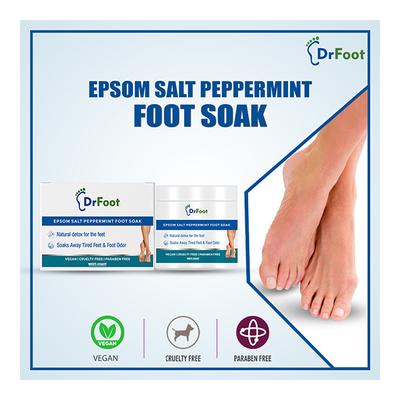 Dr Foot Epsom Salt Peppermint Foot Soak 200 gm - Foot Creams & Lotions