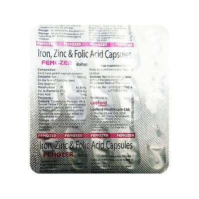 FEMOZER Capsule 15's - Iron Supplement/Anaemia-Vma