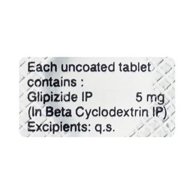 Glynase 5mg Tablet 10'S - Diabetes-Ant