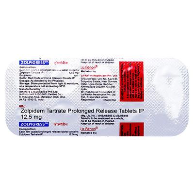Zolpigress 12.5mg Tablet 10'S - Hypnosis-Hyp