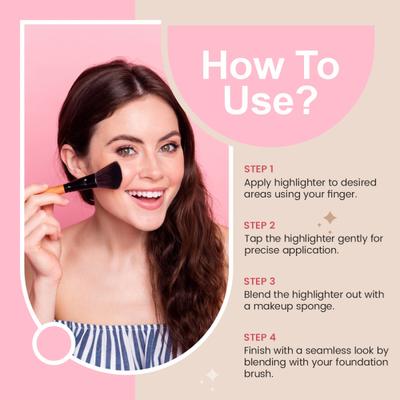 Matt Look Lumi 4 Glow Baked Blusher & Highlighter With Radiant Shine, Cherry Pop-06 7.5 gm - Highlighters & Illuminators