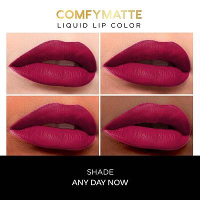 Faces Canada Comfy Matte Lip Color - Any Day Now 04, 10Hr Long Stay with Comfort Almond Oil 3 ml - Lipsticks
