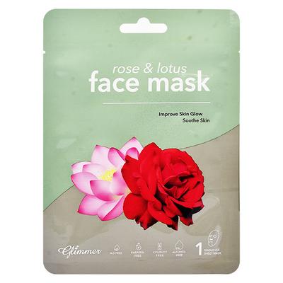 Glimmer Face Sheet Mask Rose Lotus 1's - Sheet Masks