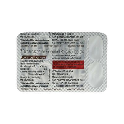 Oxetol XR 450mg Tablet 10'S - Epilepsy/Convulsion-Ant