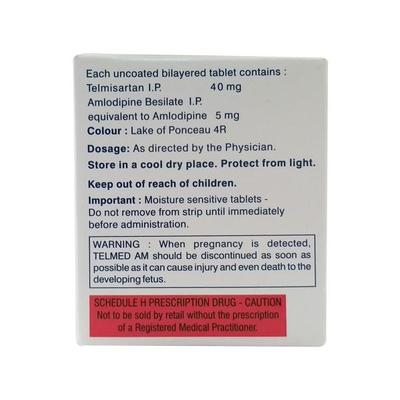 Telmed AM Tablet 10'S - Hypertension-Ana