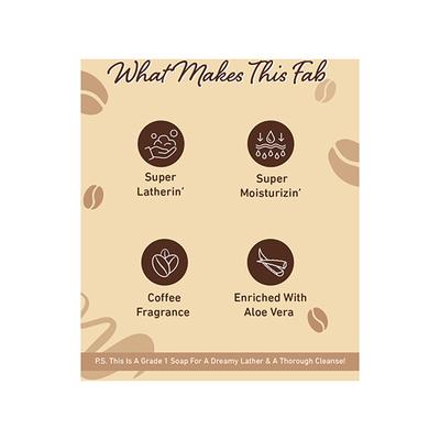 Plum Bodylovin' Coffee Wake-A-Ccino Bathing Soap All Skin Types Coffee Fragrance 75 gm - Soaps