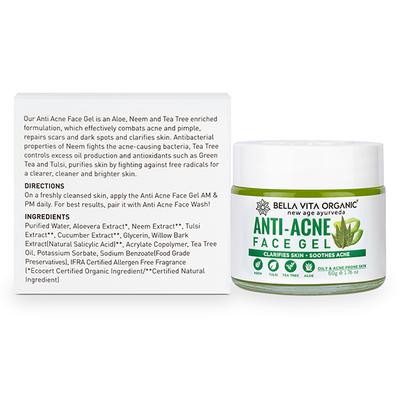 Bella Vita Organic Anti Acne Face gel 50 gm - Face Gels