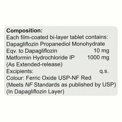 GLUFLOZIN MF FORTE Tablet 15's - Diabetes-Ant