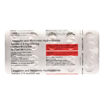 LINANEXT M 2.5/500 Tablet 10's - Diabetes-Ant