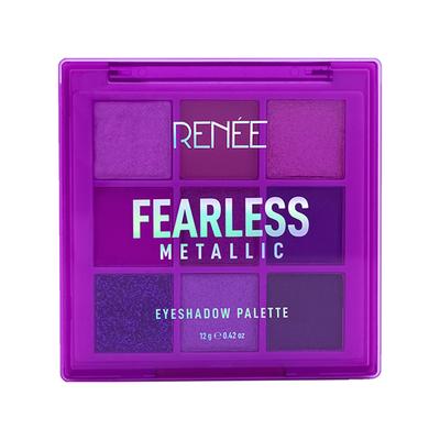 Renee Cosmetics Fearless Eyeshadow Palette, Metallic 12 gm - Face Palettes