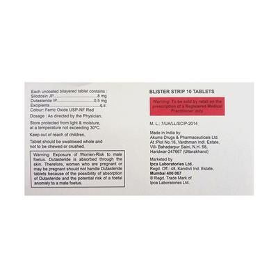 RAPILIF D 8/0.5 Tablet 10's - Bladder And Prostate Disorders-Dru