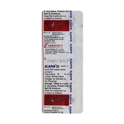 OLAPIN 15 Tablet 10's - Schizophrenia-Aps