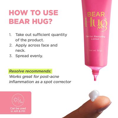 Resolve Bear Hug Barrier Restoring Lotion Fragrance Free 50 gm - Face Moisturizers