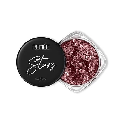 Renee Stars Face and Body Glitter - Rose Gold 5 gm - Eye Shadow Palettes