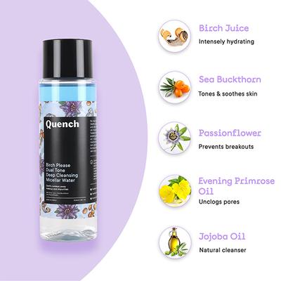 Quench Botanics Deep Cleansing Micellar Water with Birch Juice 100 ml - Scrubs & Exfoliants