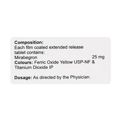 BEGROEASE 25 Tablet 10's - Bladder And Prostate Disorders-Dru