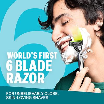 Bombay Shaving Company Sensi Flo 6 Razor for Men, Shaving Razor for Men 100 g - Razors & Cartridges