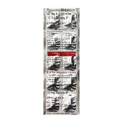 CREVAST EZ 40 Tablet 10's - High Cholesterol-Dys