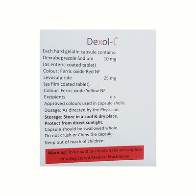 DEXOL L Capsule 10's - Ulcer/Reflux/Flatulence-Aaa