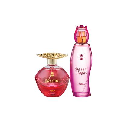Ajmal Regina EDP Floral Fruity Perfume And Desert Rose EDP Floral Oriental Perfume 200 ml - Women Perfumes (Edt/Edp)