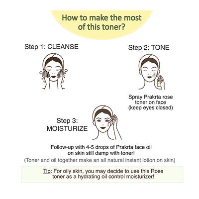 Prakrta Face & Skin Toning Mist - Rose Ek Miracle 100 ml - Face Creams