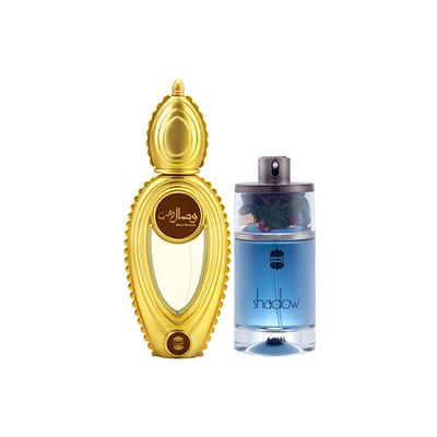 Ajmal Wisal Dhahab EDP Fruity Floral Perfume And Shadow Him EDP Spicy Woody Perfume 125 ml - Men Perfumes (Edt/Edp)