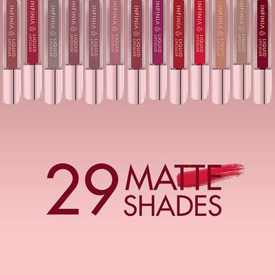 Infinia Liquid Lip Color Liquid Lipstick M 20 Long Lasting and Waterproof 5 ml - Liquid Lipsticks