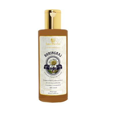 Just Herbs Bhringraj Hair Oil for Hair Growth and Hairfall Control 200 ml - Hair Oils
