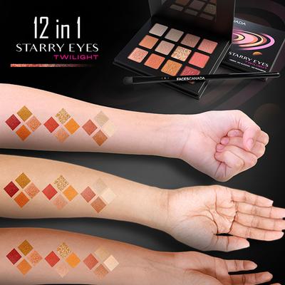 Faces Canada Starry Eyes Eye Shadow Palette - Twilight Shimmer and Matte Shades 16gm - Eye Shadow Palettes